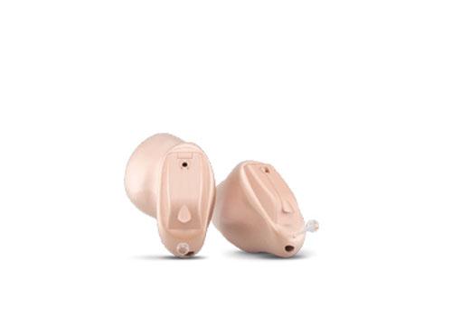 Individuell nach Abformung des Ohres gefertigte IdO-Gerät – Modell CIC Micro von WIDEX